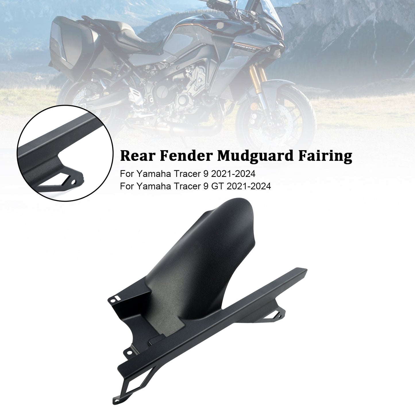 Rear Fender Mudguard Fairing Cowl For Yamaha Tracer 9 / GT 2021-2024