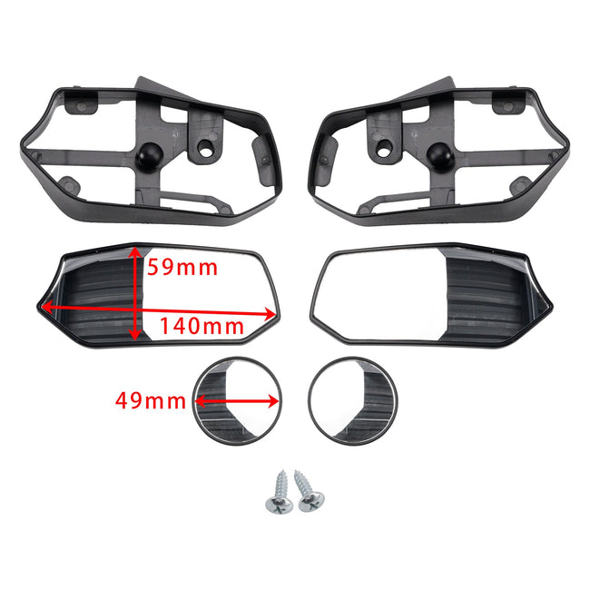 2023 2024 YAMAHA XMAX 300 v2 REAR VIEW SIDE MIRROR PAIR SERGEANT STYLE