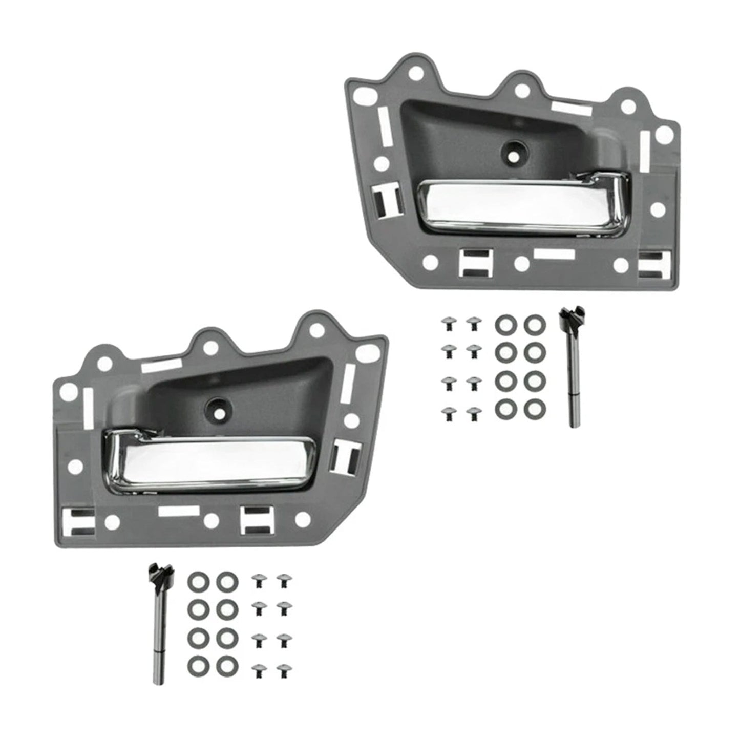 4pcs Front Rear Inside Inner Door Handle Chrome For Jeep Grand Cherokee 2005-2011