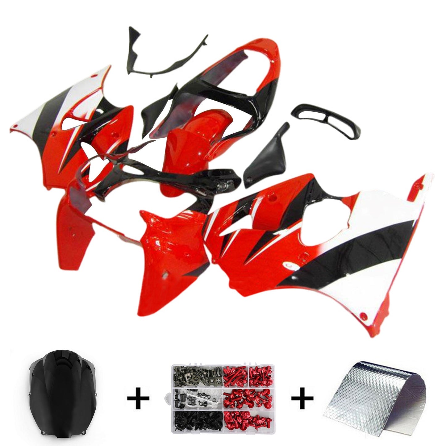 2000-2002 Kawasaki ZX6R 636 2005-2008 ZZR600 Injection Fairing Kit Bodywork