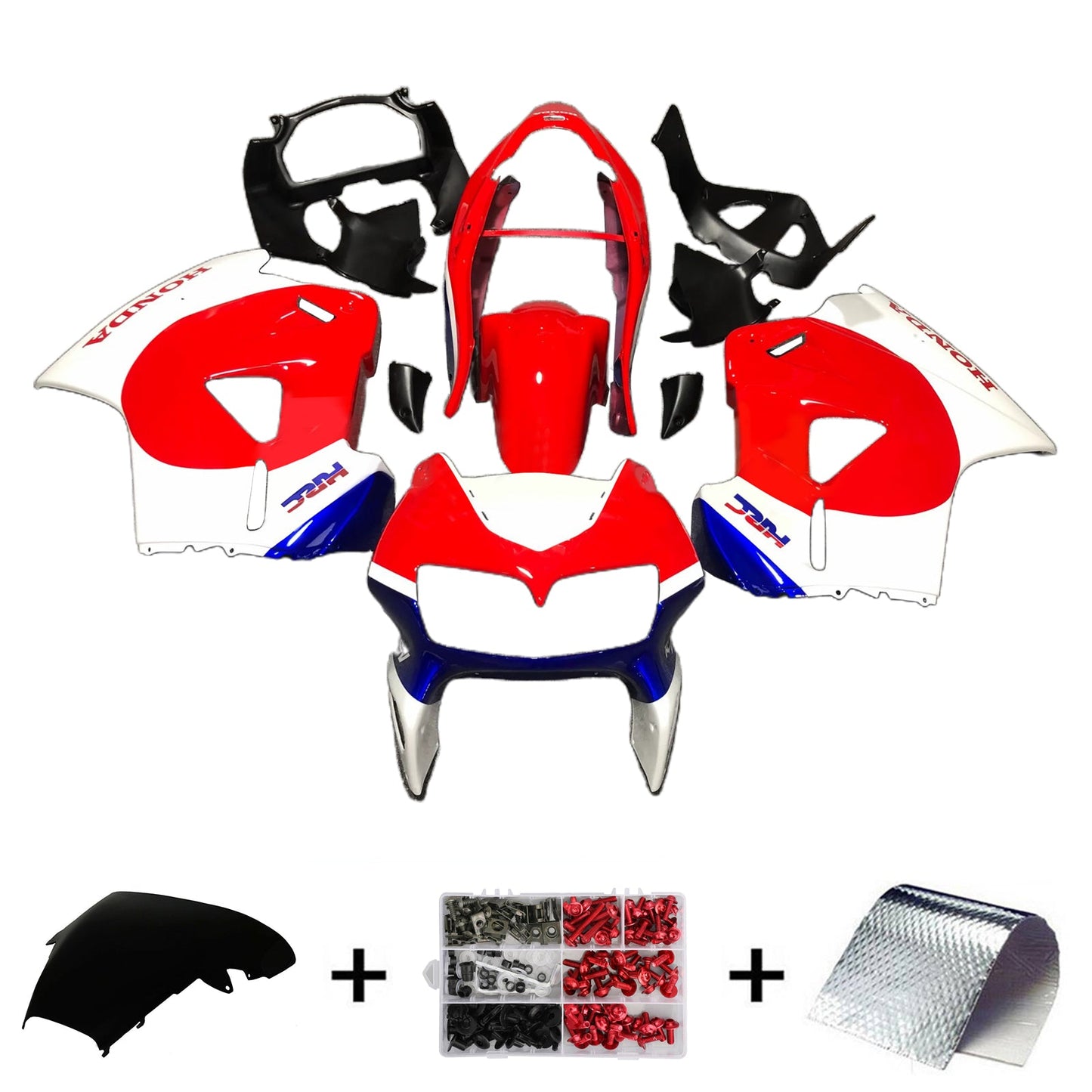 1998-2001 Honda VFR800 Injection Fairing Kit Bodywork Plastic ABS