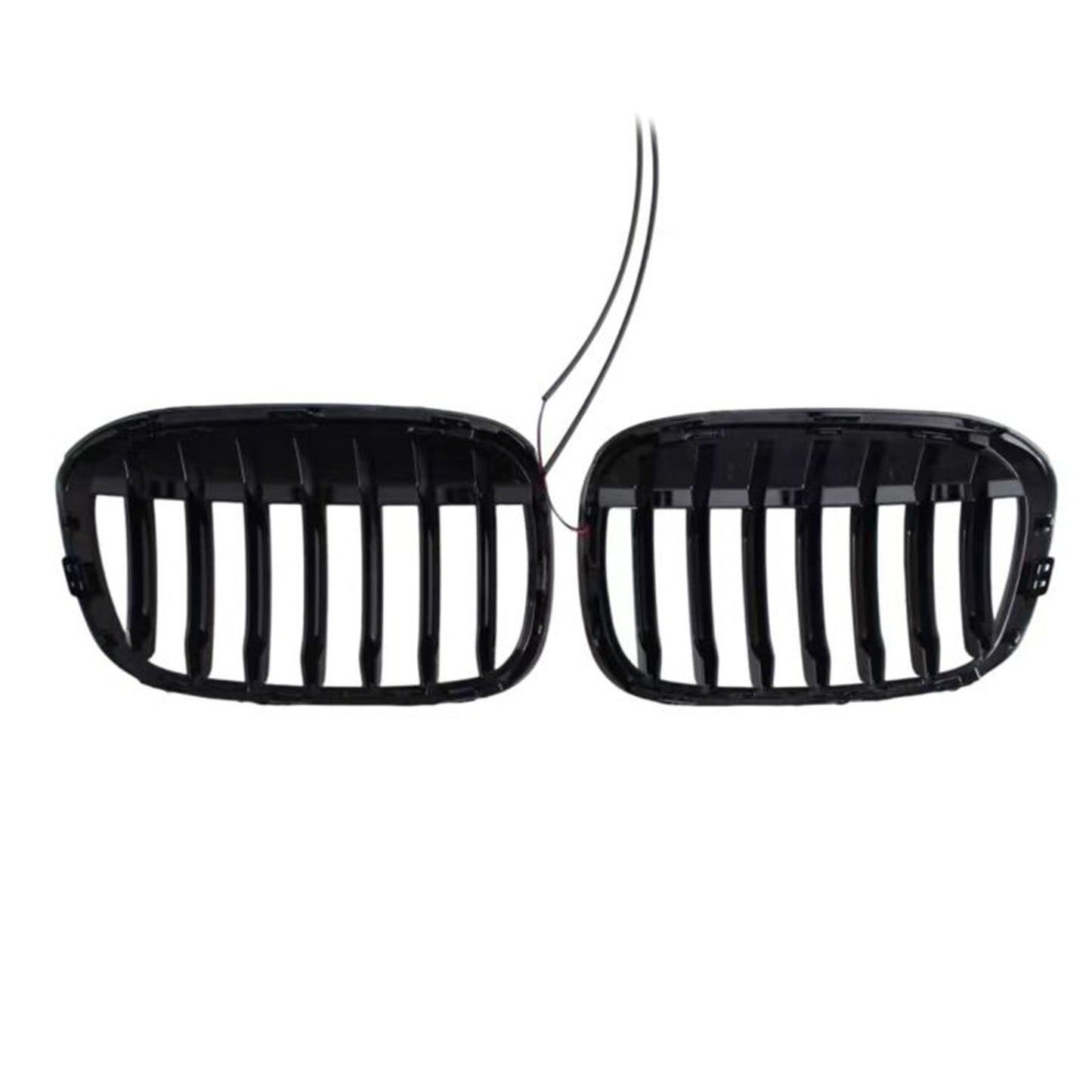 2016-2019 Fit BMW X1 F48 F49 2PCS Gloss Black Front Kidney Grill Grille