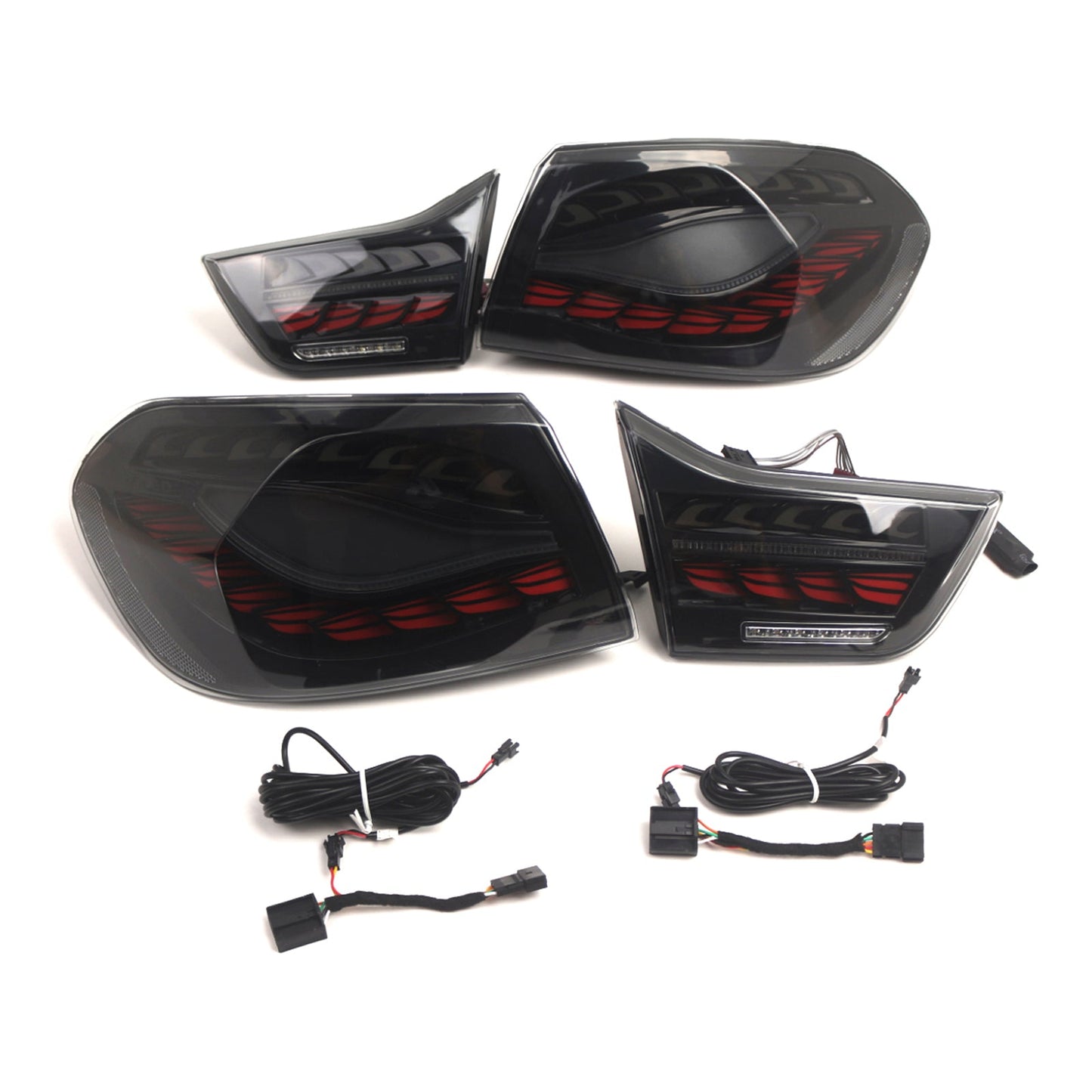 2014-2020 BMW M4 F82 F83 ( Sedan / Coupe / Convertible)L&R Smoked LED Tail Lights Rear Lamp Assembly 63217296100 63217296099