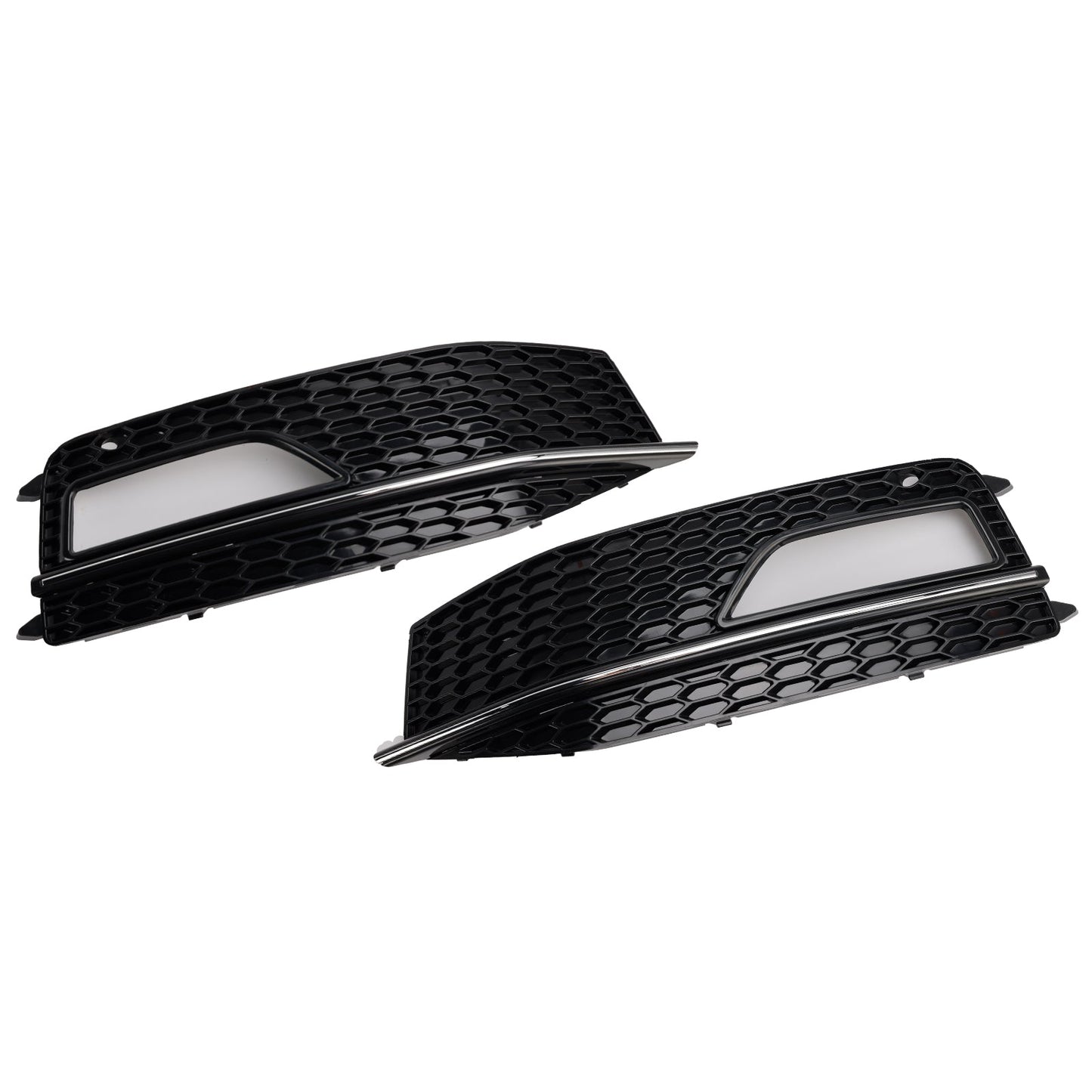 2013-2015 Audi A4 S-line S4 2PCS Bumper Fog Light Lamp Cover Grill Grille 8K0 807 682M
