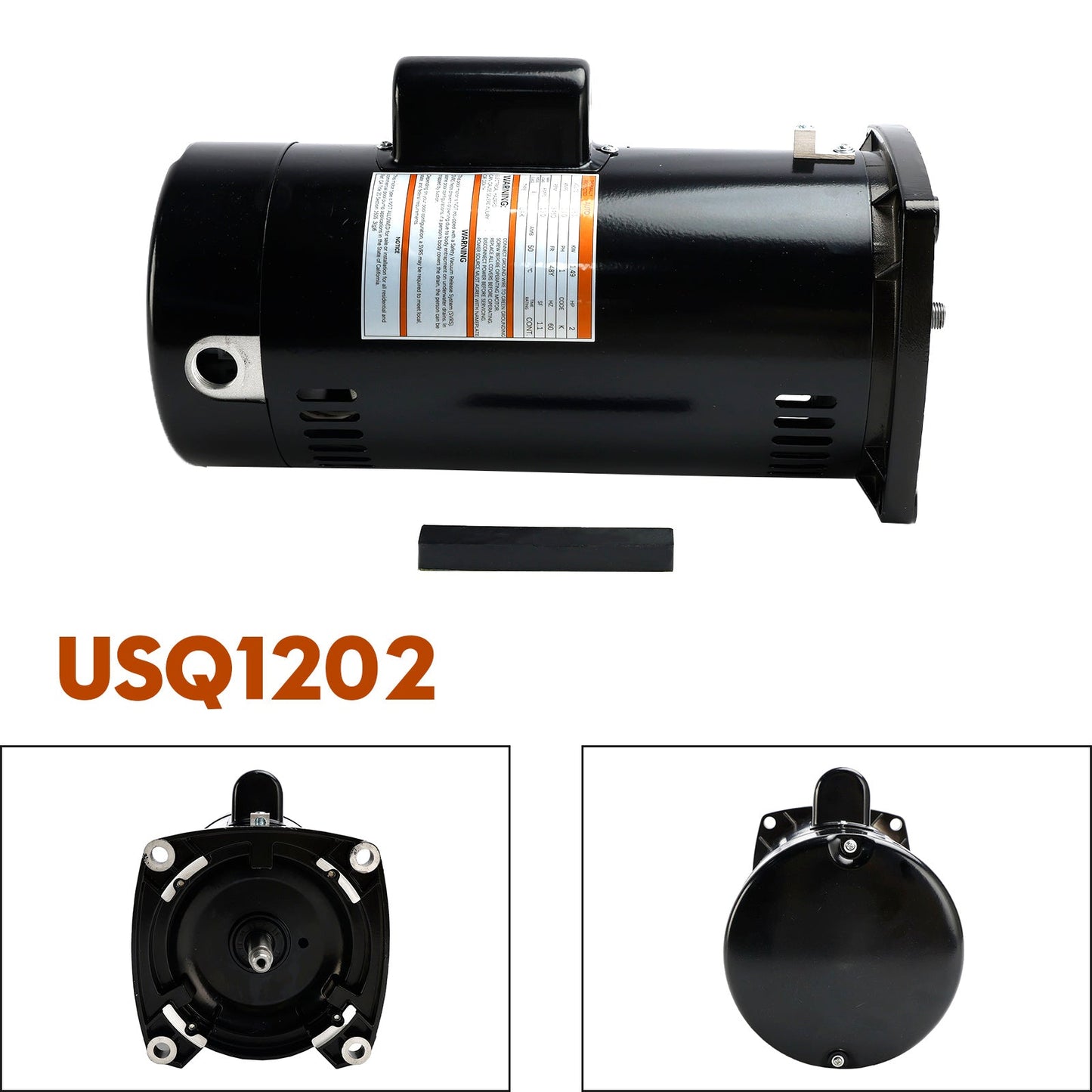 Swimming Pool Pump Motor USQ1202 Square Flange 230V 2 HP Brand New