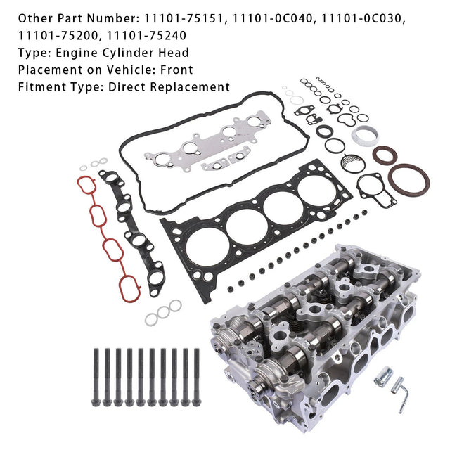Engine Cylinder Head Bolts Gasket Set 11101-75151 For Toyota Tacoma 2.7L 2TR-FE