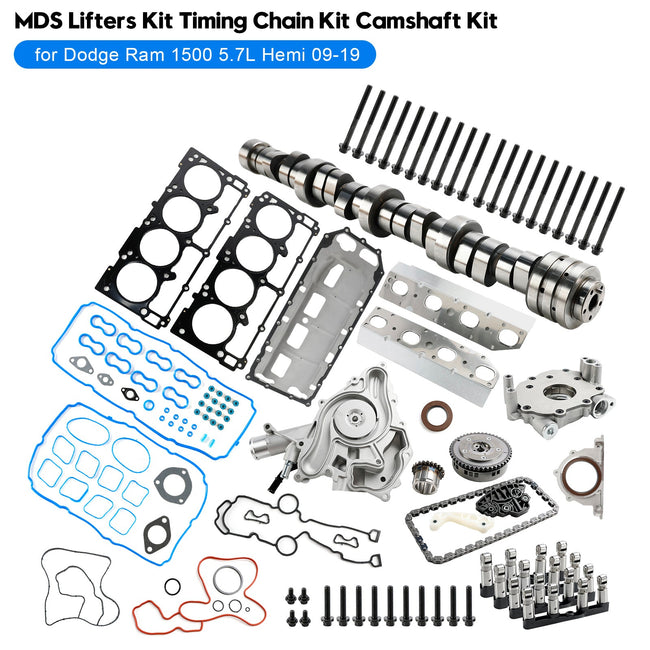 MDS Lifters Kit Timing Chain Kit Camshaft Kit for Dodge Ram 1500 5.7L Hemi 09-19