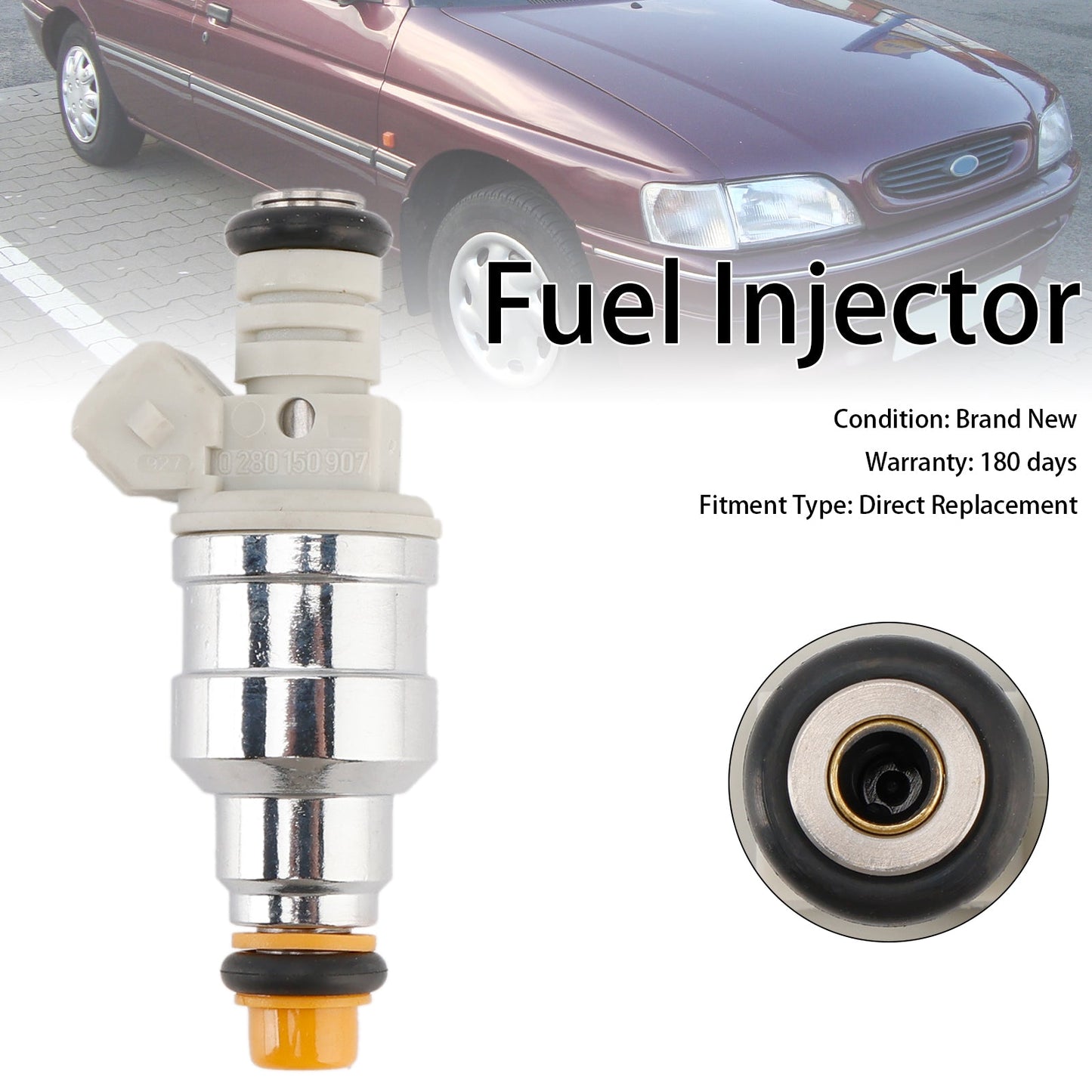 1PCS Fuel Injector 0280150907 Fit Ford Fit Mercury 1.9L 2.3L 1990-1996 F0SE-A1A