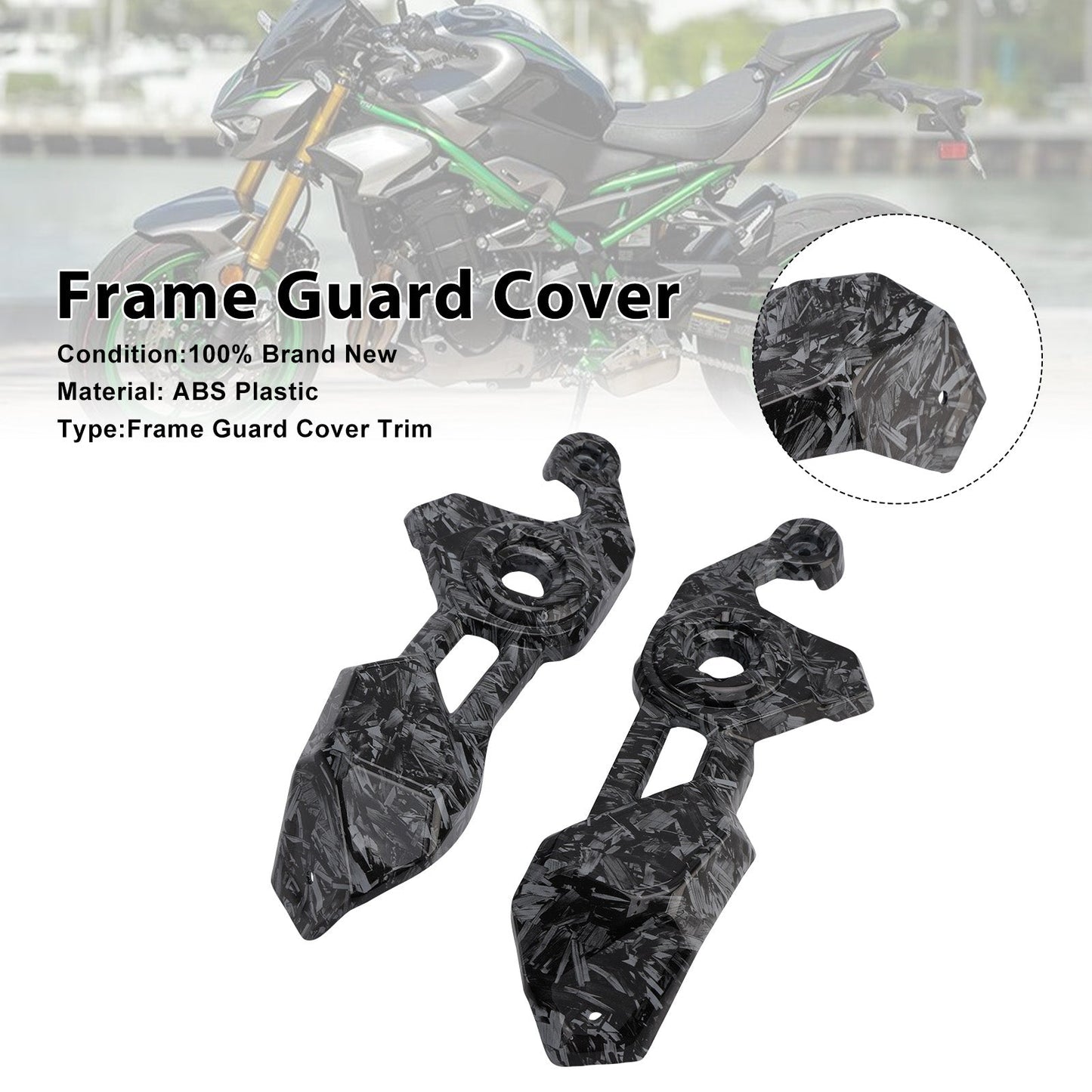 Frame Side Cover Panel Guard Fairing For Kawasaki Z900 2025-2026