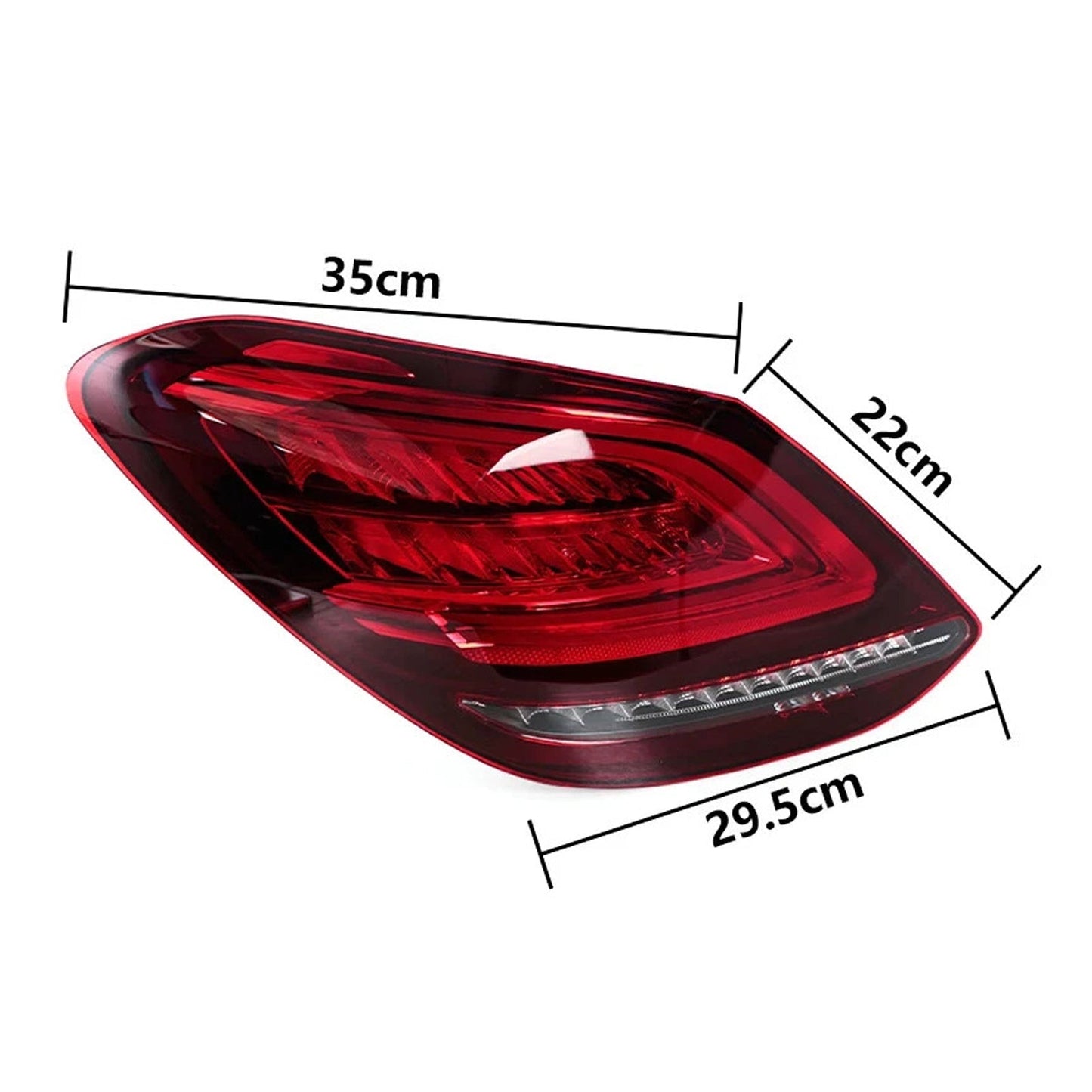 2019-2021 Mercedes Benz W205 Facelift C63 AMG Base Left+Right LED Rear Tail Light Brake Lamp 059067103 2059067203
