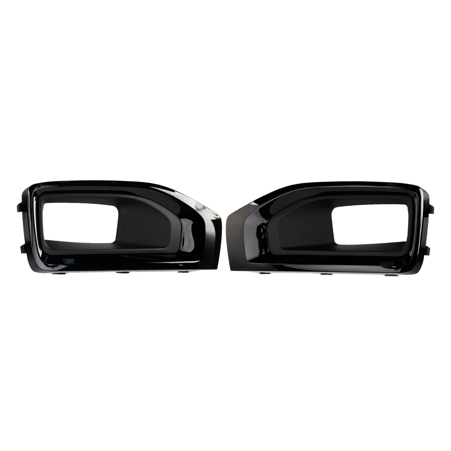2015-2018 Yukon (submodel: Denali, SLE, SLT) Fog Light Lamp Cover Gloss Black Trim Pair 22936426
