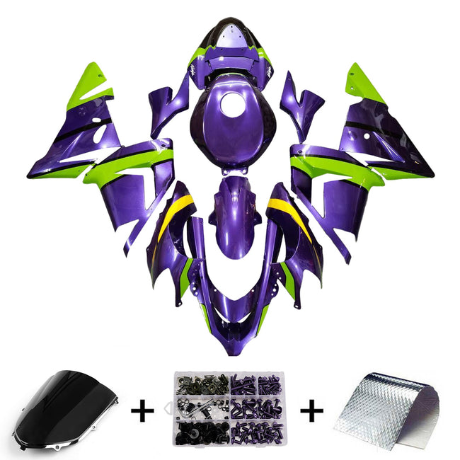 Injection Fairing Kit Bodywork Plastic ABS fit For Kawasaki ZX10R 2004-2005