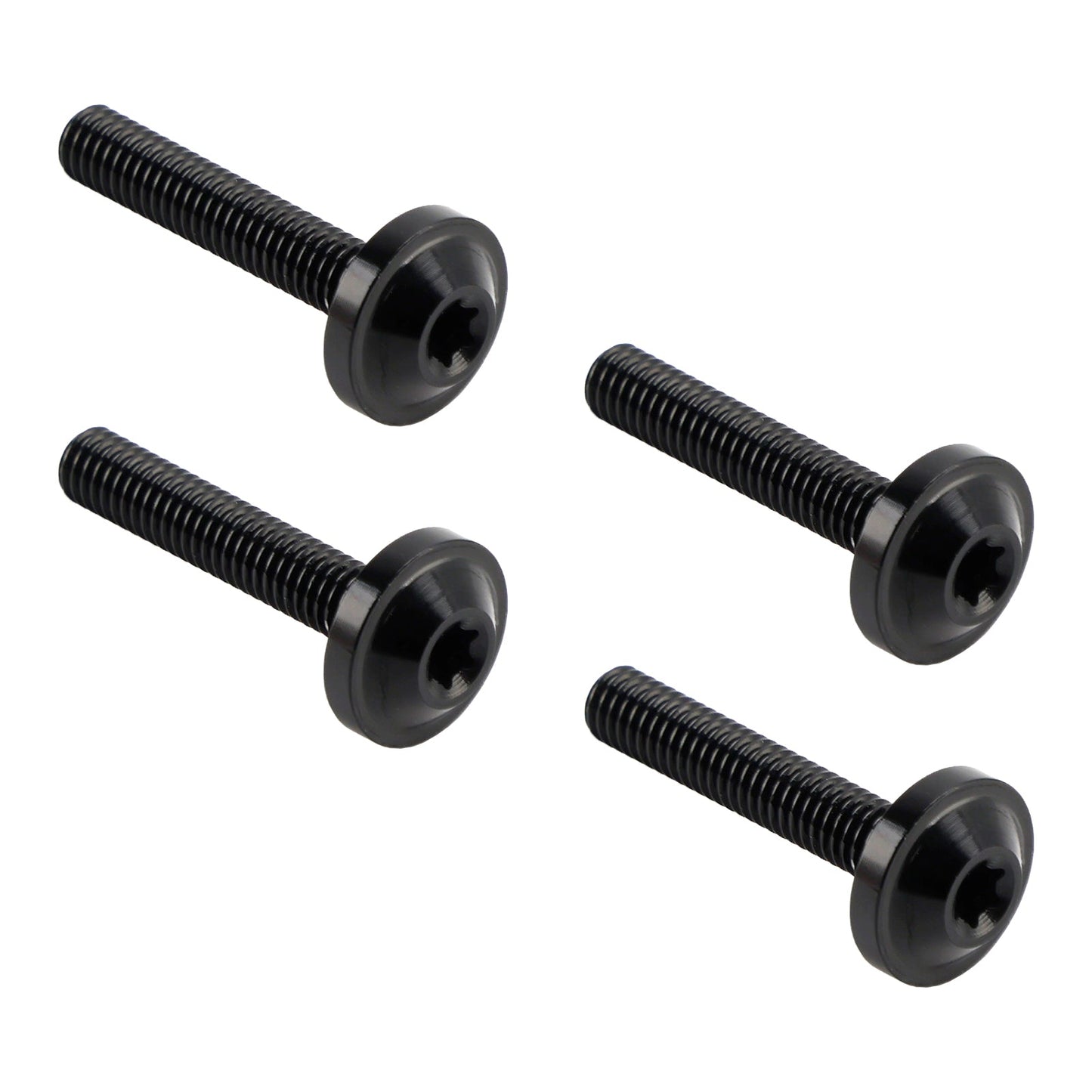 4x ALU Black Decorative Windshield Screws For Road Glide FLTR FLTRX 2015-2023