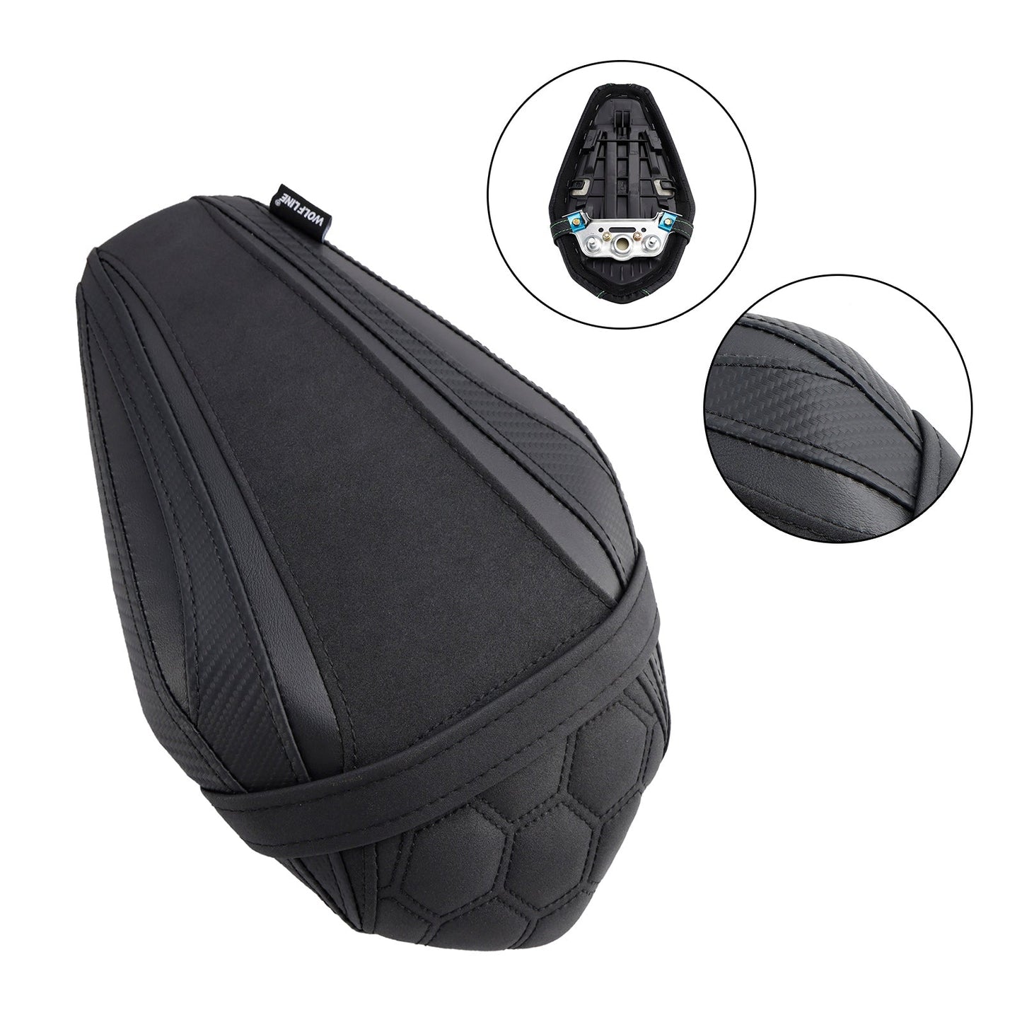 2021-2023 Kawasaki Zx-10R/Rr Rear Passenger Seat Cushion Pu Pillion Flat Black