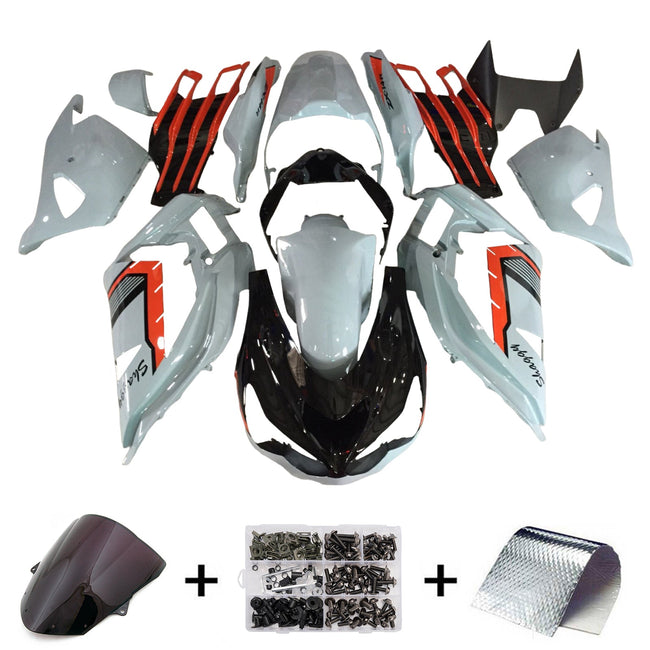 Injection Fairing Kit Bodywork Plastic ABS fit For Kawasaki ZX6R 636 2013-2018