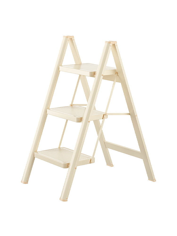 Stepladder, 3 Tiers, Foldable, Aluminum, Ladder, Load Capacity 330.7 lbs