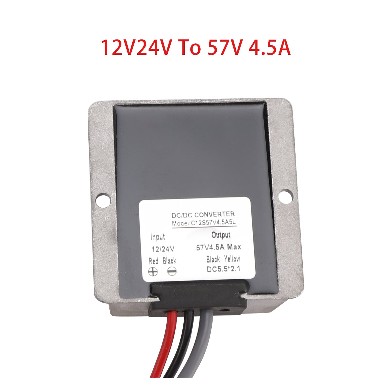 Mini Step Up Power Converter DC Power Cable 12V/24V to 57V 4.5A 256W