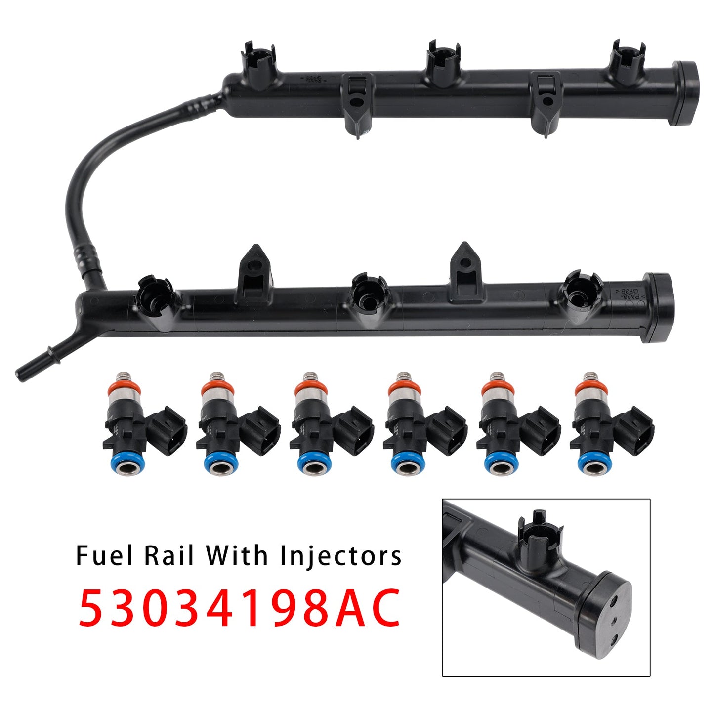 2014-2024 For Ram ProMaster 2500 Fuel Rail With Injectors 05184079AE