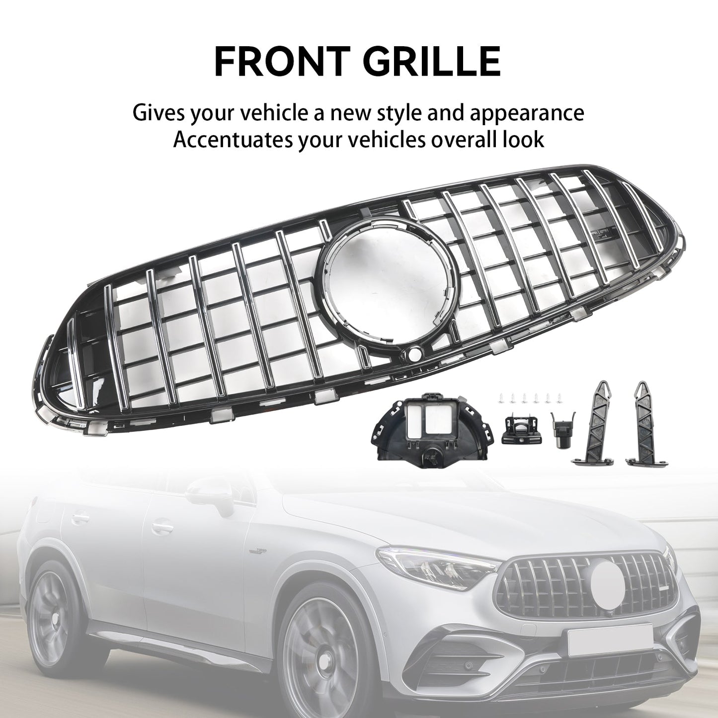 2022-2024 Mercedes GLC X254 C254 with AMG-Line Front Bumper Upper Grill Grille