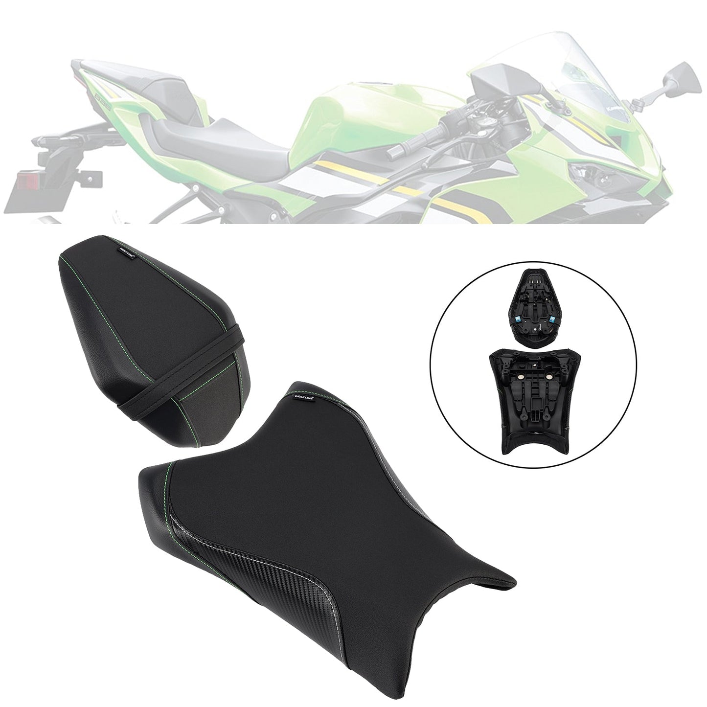 2024-2025 For Bmw R1300Gs R 1300 Gs Lower Front W/ Rear Seat Driver Pillion Black2