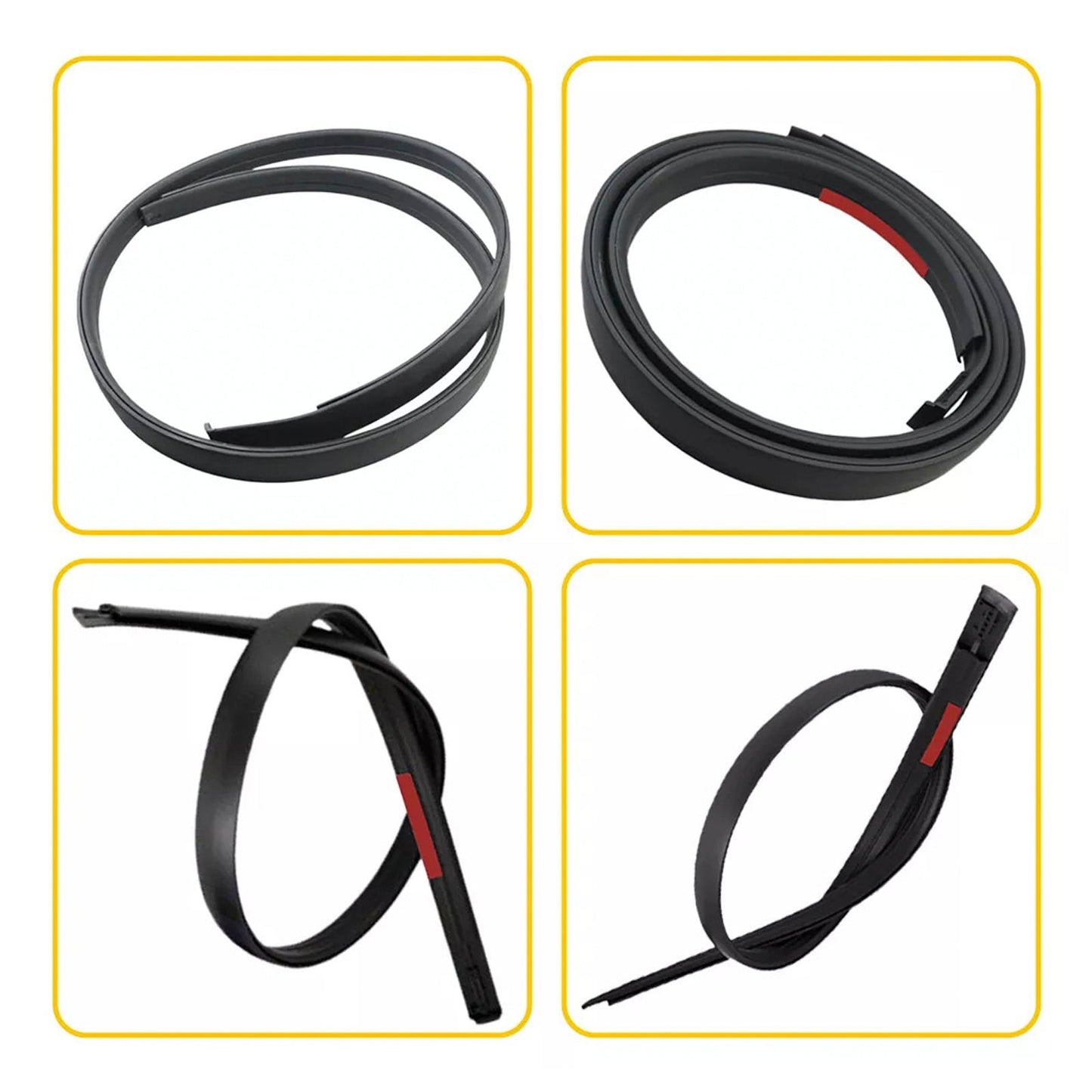 2007-2020 Toyota Tundra DOUBLE CAB 2PCS Roof Drip Molding Trim Left & Right Side Rubber