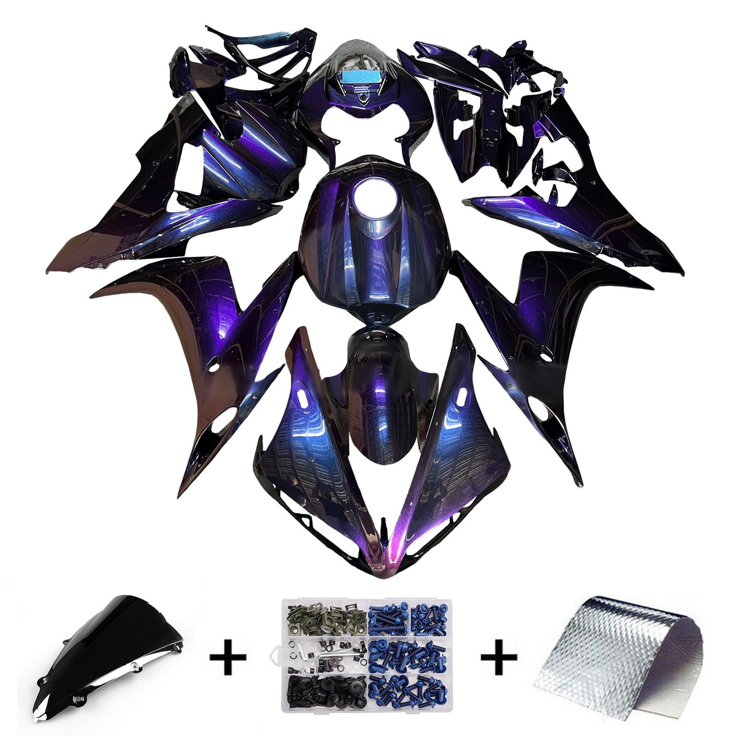 Injection Fairing Kit Bodywork Plastic ABS For Yamaha YZFR1 YZF-R1 2004-2006