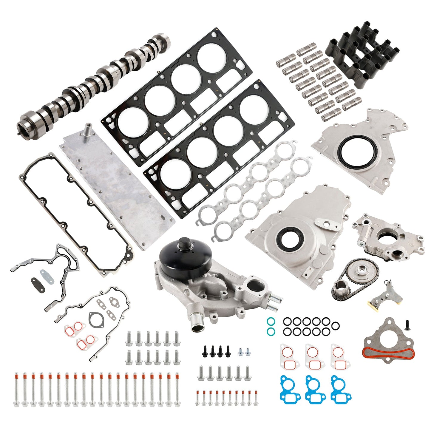 2005-2006 CHEVROLET SILVERADO 1500 5.3L 5328CC 325CID V8 ELECTRIC/GAS OHV NON AFM DOD Cam Lifter Kit with Valley Cover 12646386 12499225