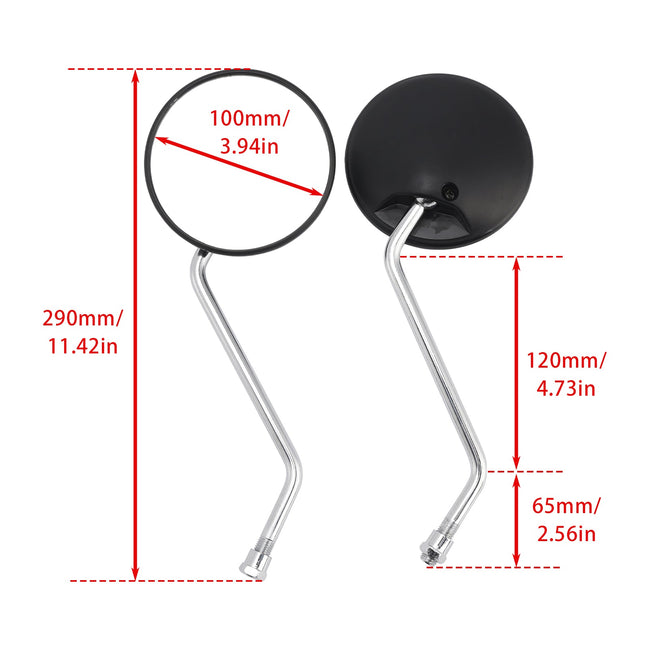 10MM REAR VIEW MIRROR FOR HONDA NX 650 DOMINATOR 88-92 XL125V VARADERO 01-06