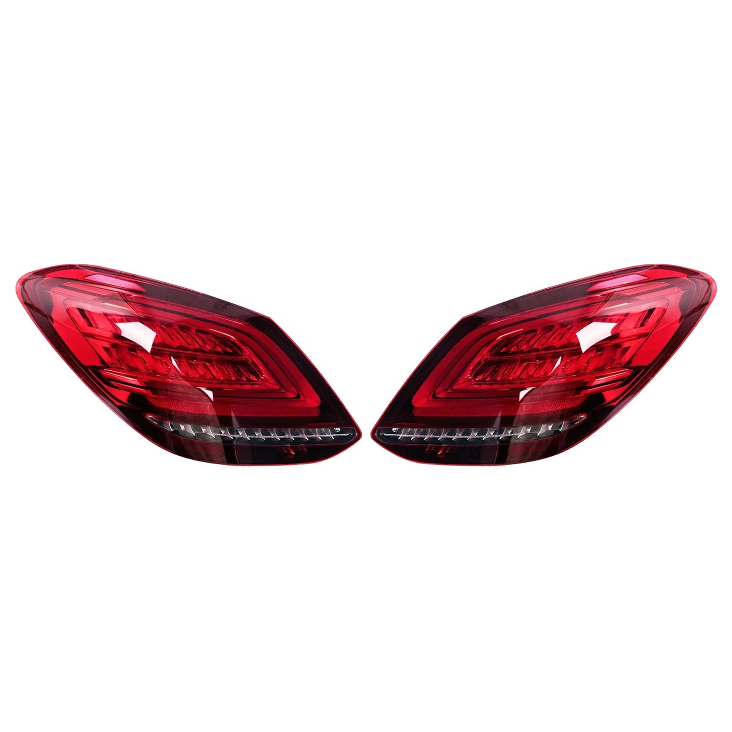 2019-2021 Mercedes Benz W205 Facelift C300 (submodel: 4Matic, Base) Left+Right LED Rear Tail Light Brake Lamp 059067103 2059067203