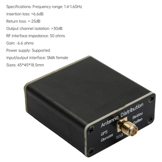 GPS GLONASS 1-to-4 Navigation Signal Antenna Antenna Splitter Power Splitter
