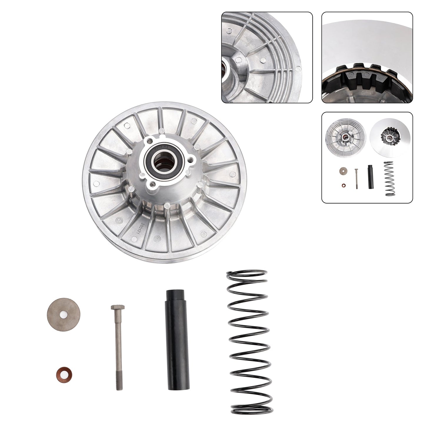 2004-2005 Can-Am Outlander 400 STD 4X4 Rear Complete Clutch Variator 420280178 420280173