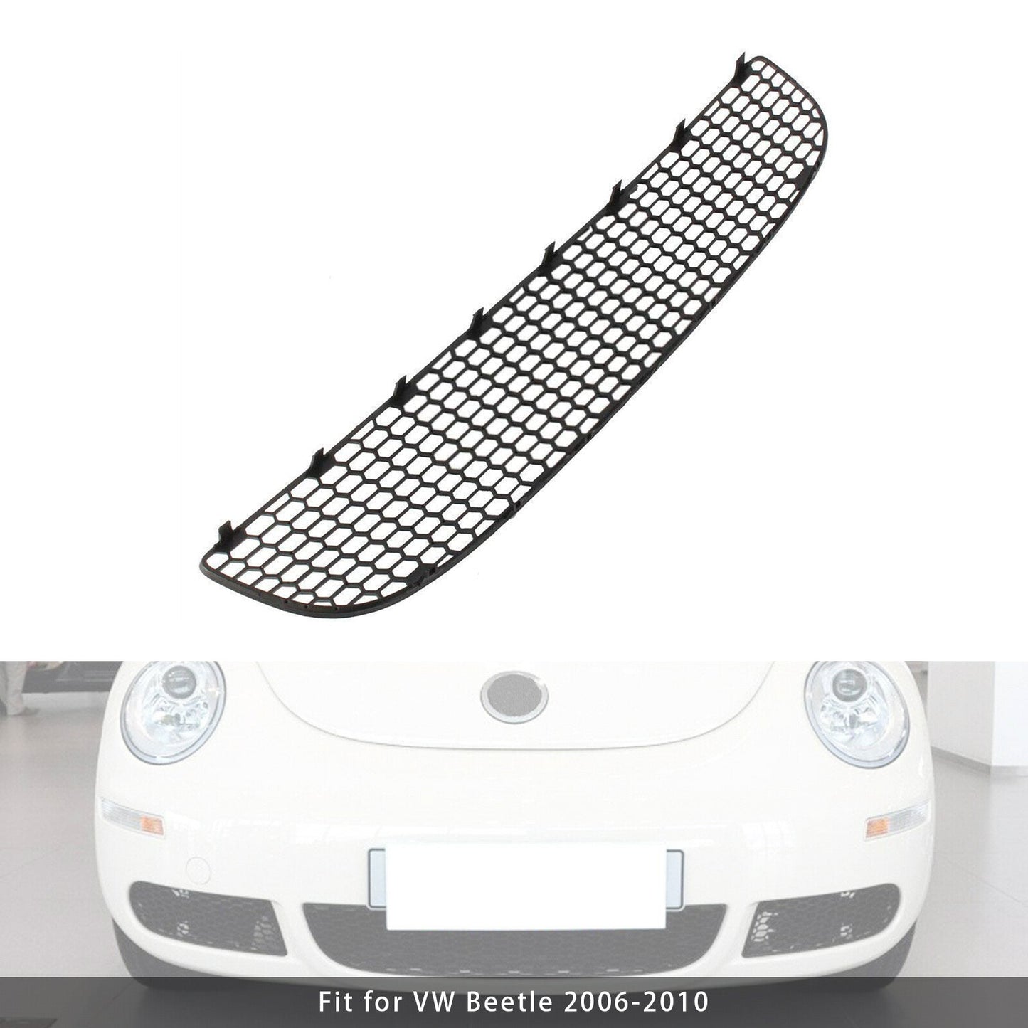 2006-2010 VW Beetle Front Lower Bumper Center Honeycombed Mesh Grille