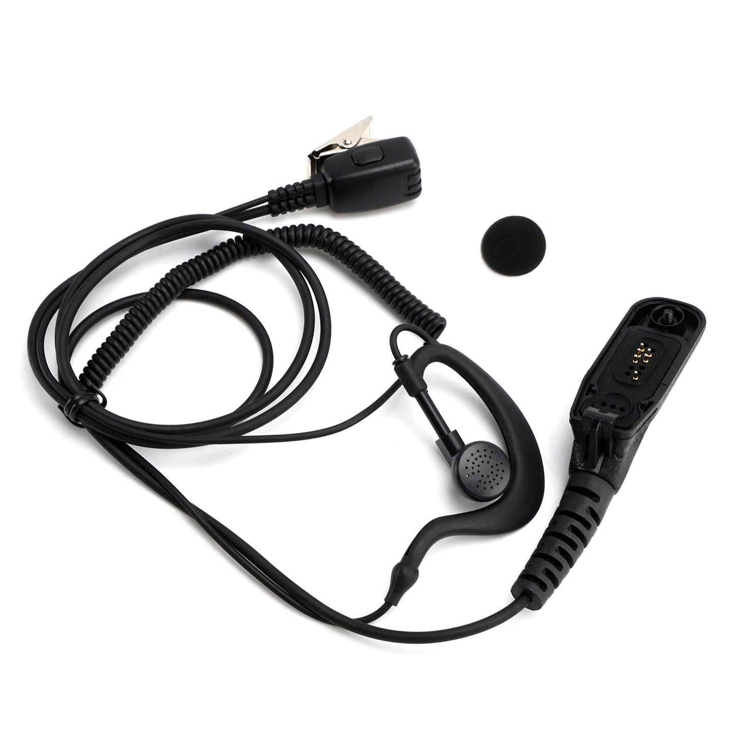 8268-614 Curved Earhook Headset For XPR6380 XiR P8260 DP3600 APX6000 GP328D
