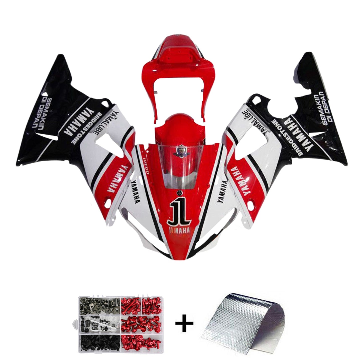 2000-2001 Yamaha YZF 1000 R1 Injection Fairing Kit Bodywork Plastic ABS