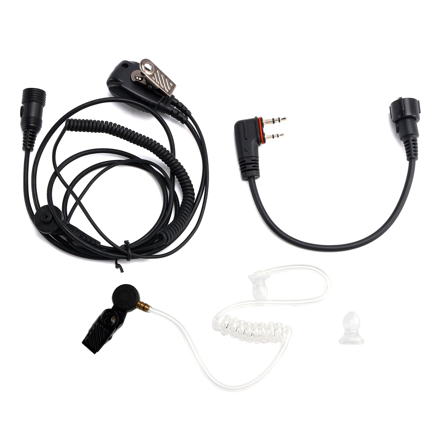 102B Transparent Air Tube Earphone In-ear with A24 Line For ICOM A25CE A25N A24