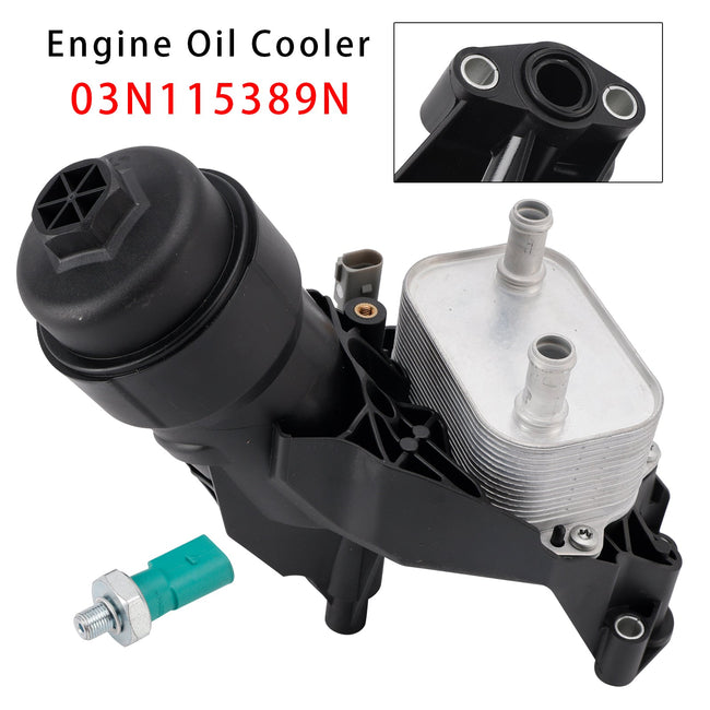 01/2016 For AUDI A4 Allroad B9 (8WH, 8WJ) 2.0 TDI quattro Estate Diesel on AWD 16 190 140 Engine Oil Cooler 03N115389N