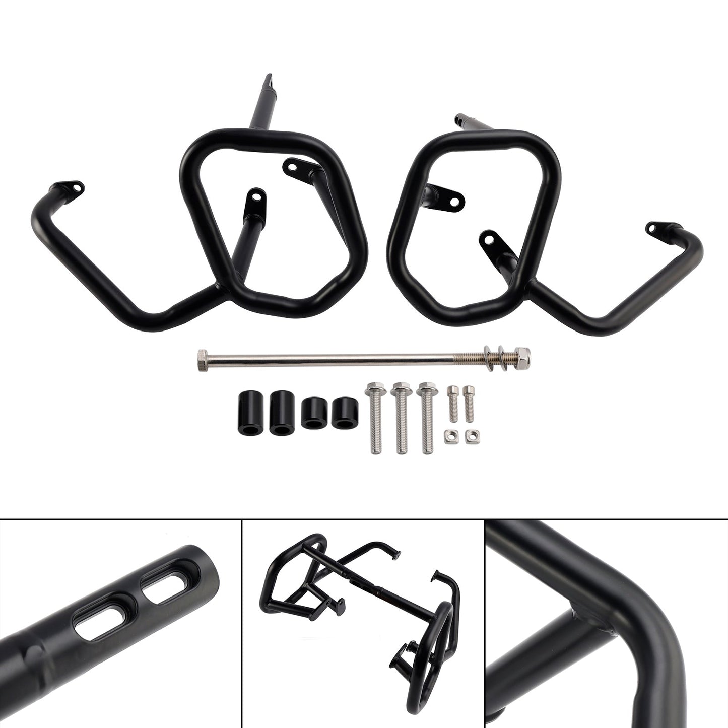 Engine Guard Frame Anti-Crash Bumper= Black For Speed Scrambler 400 X 2024-2025