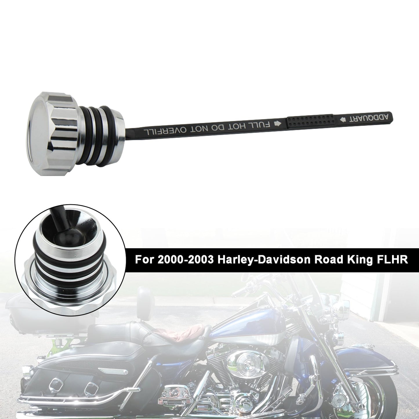 Oil Dipstick Tank Cap Plug 0710-0121 Fit For Touring Road King Electra Glide 00-06