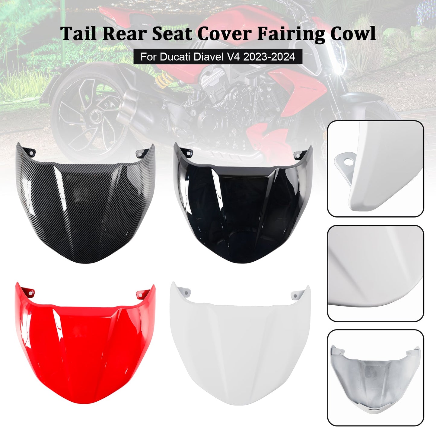 Tail Rear Seat Cover Fairing Cowl For Ducati Diavel V4 2023-2024