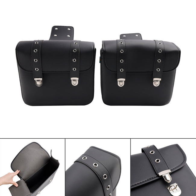 Side Tail Bag Saddlebag Color Matching Luggage Black 20L For Scooter Motorcycle