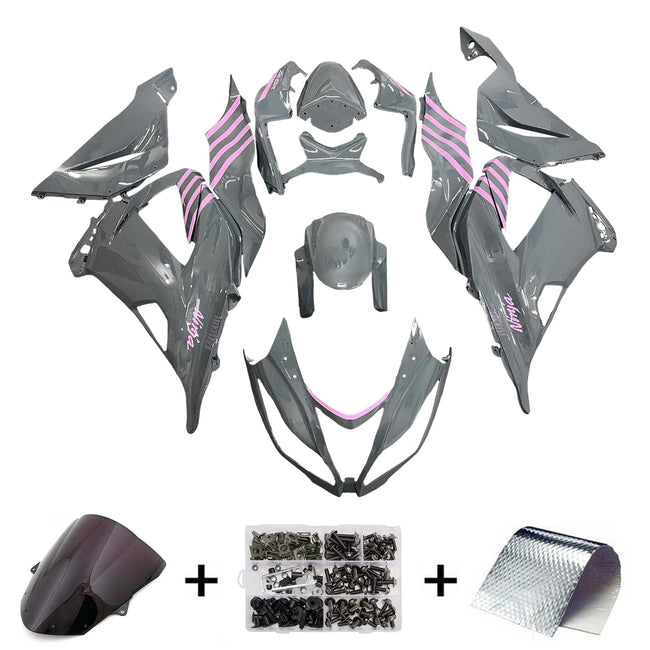 Injection Fairing Kit Bodywork Plastic ABS fit For Kawasaki ZX6R 636 2013-2018