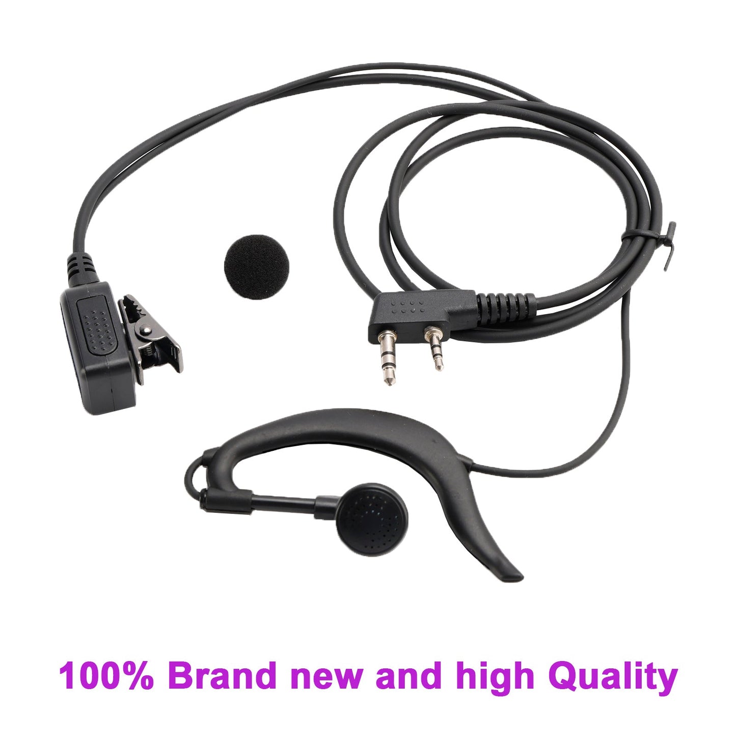 K-326-929 Earhook Headset For TK-220 TH-F6 RPV516A KG-UVD1P TG-2AT PX-666 UV-5RB