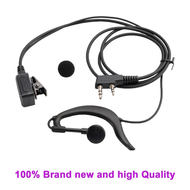 K-326-929 Earhook Headset For TK-220 TH-F6 RPV516A KG-UVD1P TG-2AT PX-666 UV-5RB