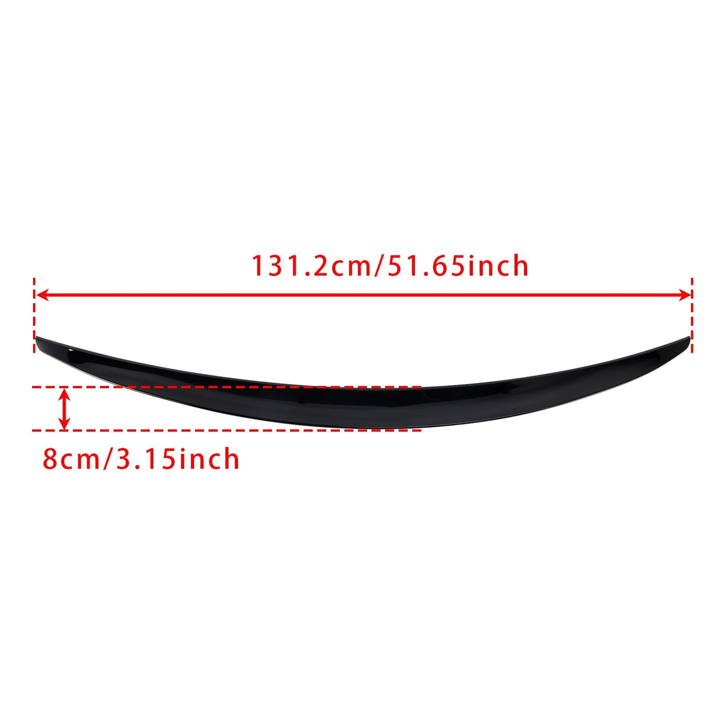 2016-2023 Mercedes-Benz E-Class W213 AMG Style Gloss Black Rear Spoiler