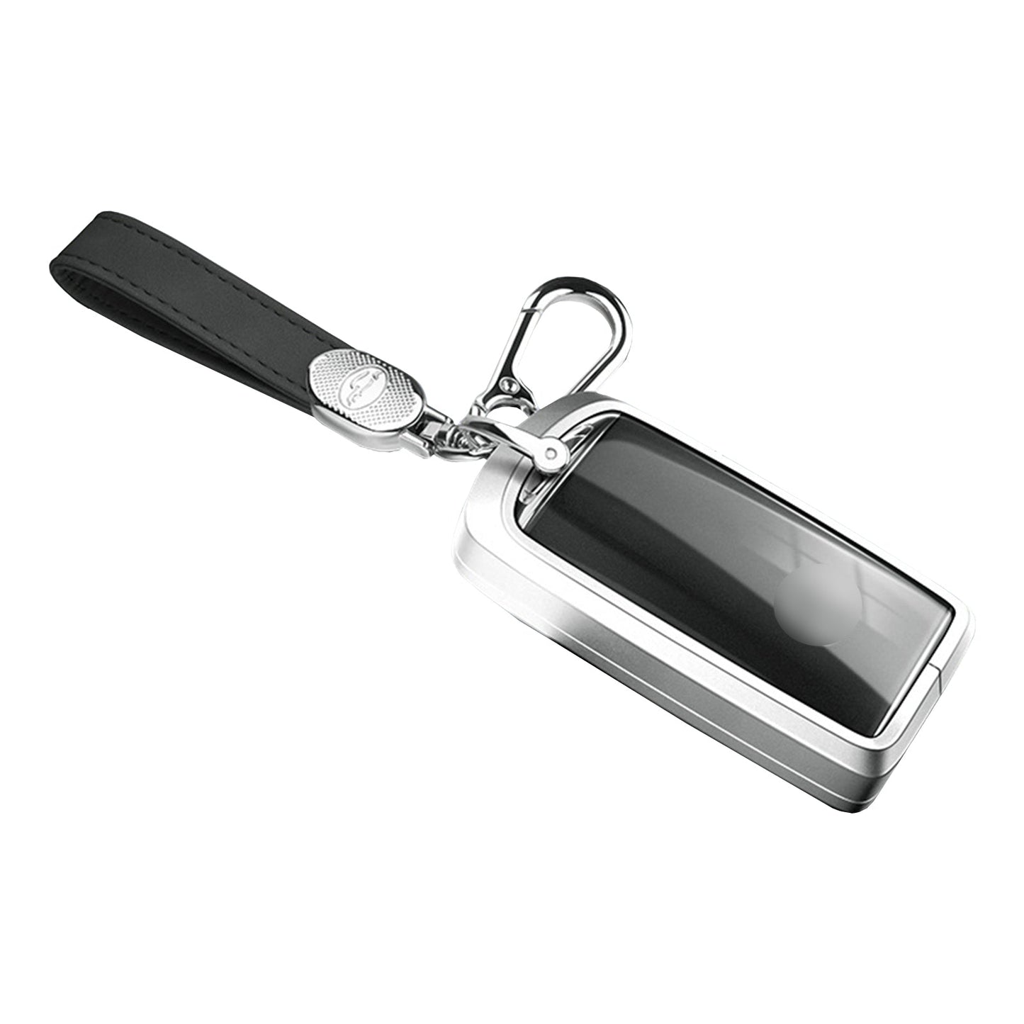 Aluminum Alloy TPU Silvery Car Key Case Cover With Buckle For Mazda CX-4 CX-5