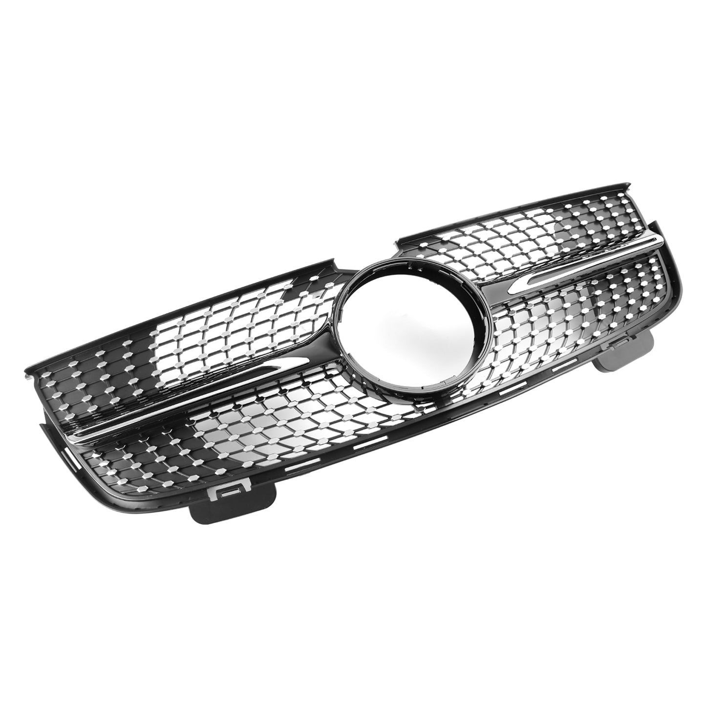 Diamonds Front Bumper Grille Fit Mercedes Benz GL-Class X164 2007-2009 Chrome