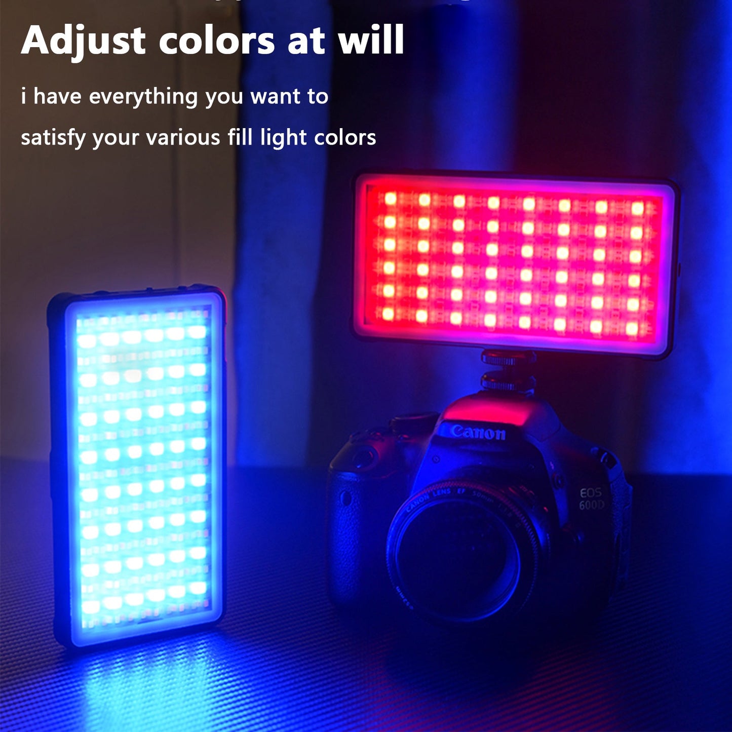 D02 RGB Fill Light Video Camera Mobile Phone Live Full-Color Led Fill Light