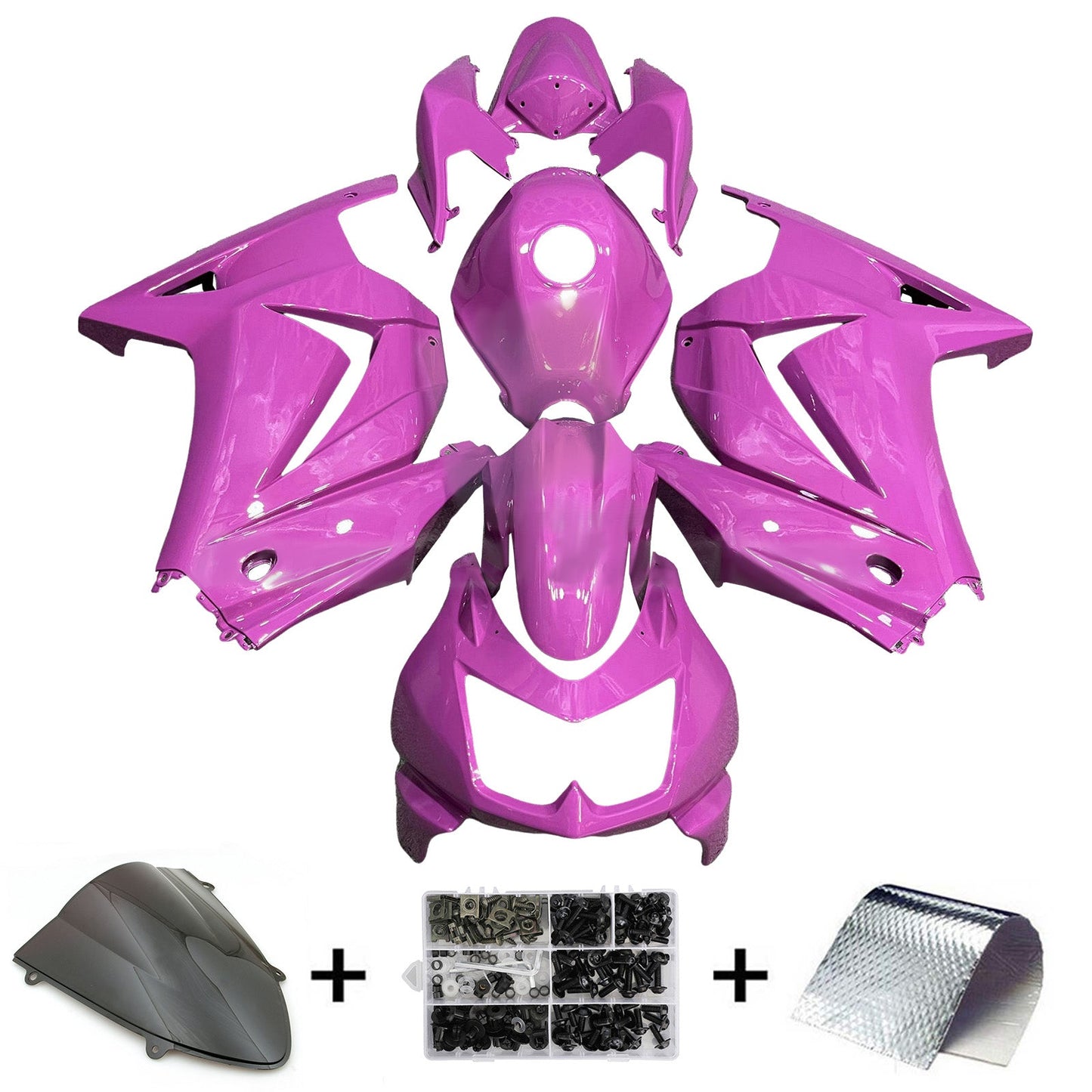 Injection Fairing Kit Bodywork Plastic ABS fit For Kawasaki EX250 Ninja250R 2008-2012