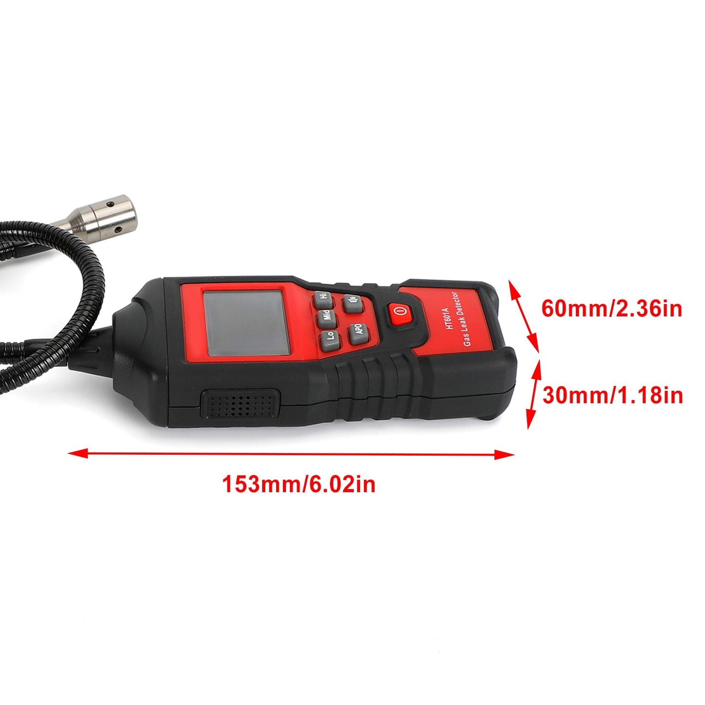 Portable Combustible Propane And Natural Gas Leak Detector LCD Tester Visual Leakage