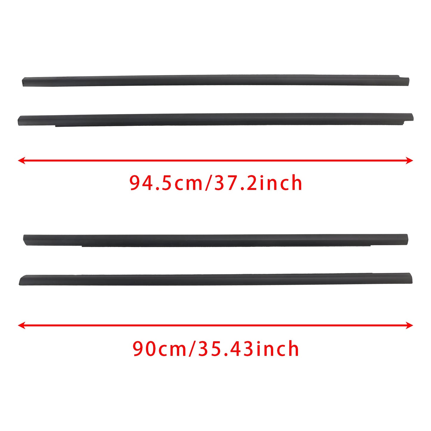 2001-2007 Nissan X-trail 4PCS Window Weather Strip Seal Belt